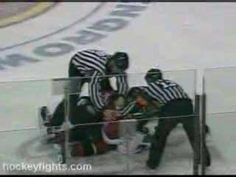 Derek Boogaard vs Eric Godard