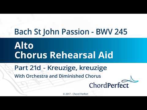 Bach's St John Passion Part 21d - Kreuzige, kreuzige - Alto Chorus Rehearsal Aid