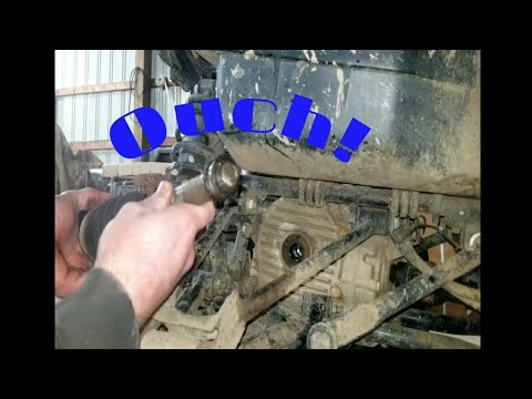 Brute Force 750 axle and bearing replacement #diy #kawasaki #support