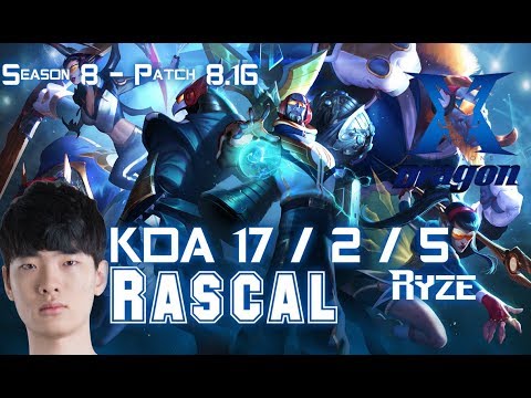 KZ Rascal RYZE vs JAYCE Top - Patch 8.16 KR Ranked