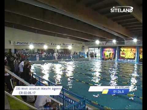 Serie 5 dei 200 Misti  Assoluti Maschi Agonisti - Meeting di Halloween 2013 9 Trofeo citta' di Rosa