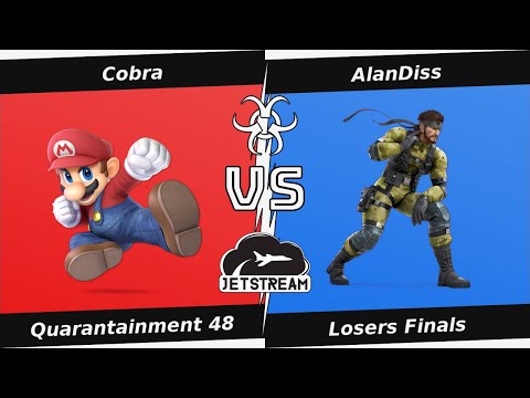 Quarantainment 48 Losers Finals - Cobra (Mario) Vs. AlanDiss (Snake) Smash Ultimate - SSBU
