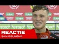 Beukema blij met basisdebuut: 'Daar ben ik ook trots op' | Vitesse - AZ