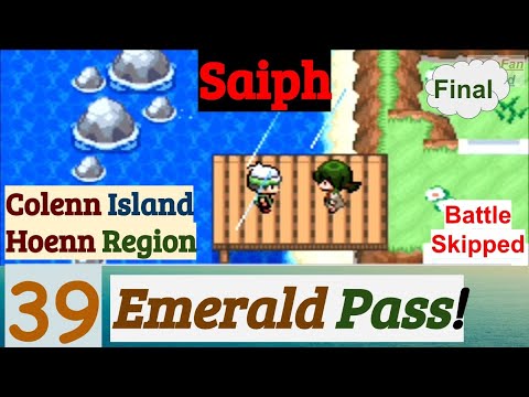 Pokemon Saiph Part 39 Emerald Pass! Colenn Island & Hoenn Region | GBA Rom Hack