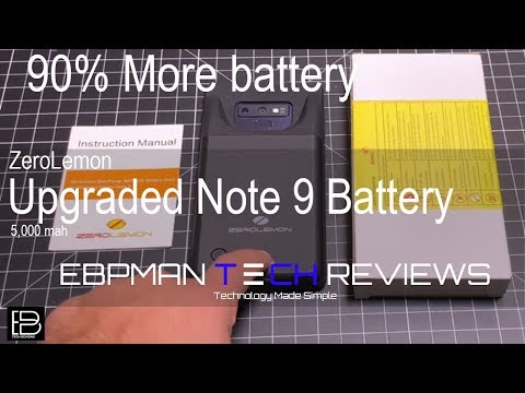 Zerolemon Samsung Galaxy Note 9 5,000 mah Battery Case add 90% more life