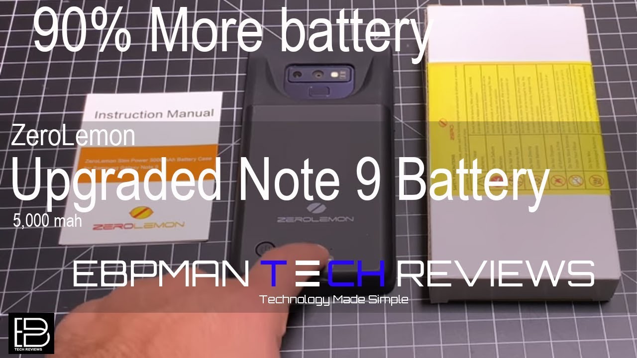 Zerolemon Samsung Galaxy Note 9 5,000 mah Battery Case add 90% more life