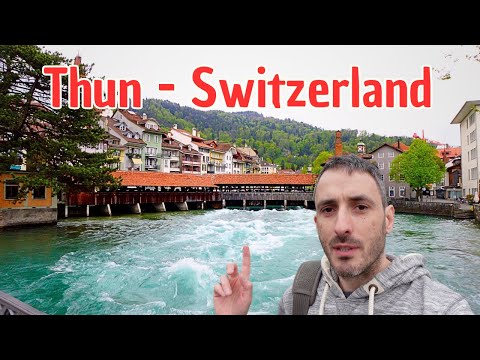 Thun Switzerland 4K walking tour - Day trip in Switzerland