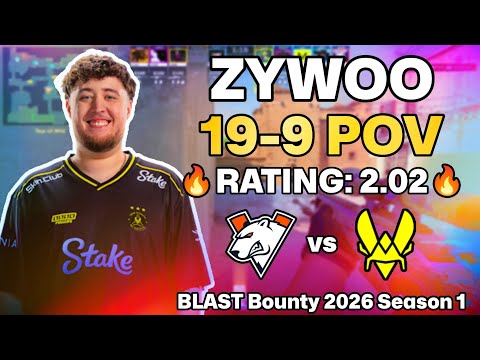 ZYWOO 19-9 POV vs Virtus.pro (Dust2) | BLAST Bounty 2026 Season 1