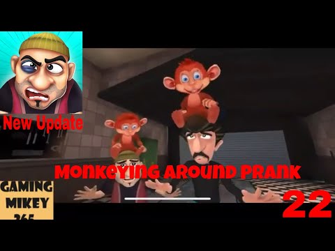 Scary Robber Home Clash -Monkeying Around Prank- New Update New Level Part 22