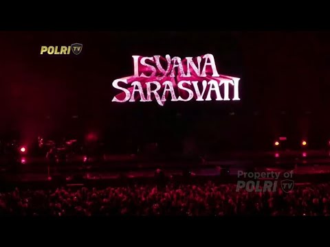 PENAMPILAN ISYANA SARASVATI DI ACARA HUT BHAYANGKARA KE-78