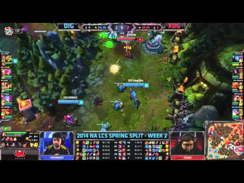 [NA LCS 2014] W2D1 - DIG vs XDG