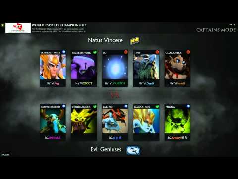 Evil Geniuses vs Natus Vincere Game 2 - World Esports Championship @TobiWanDOTA @BulbaDota