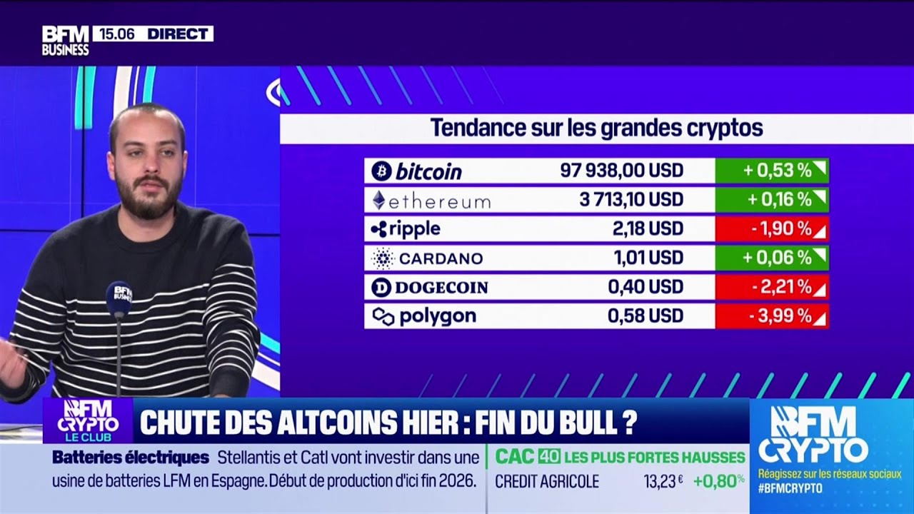 BFM Crypto, le Club : Chute des altcoins hier, fin du bull ?