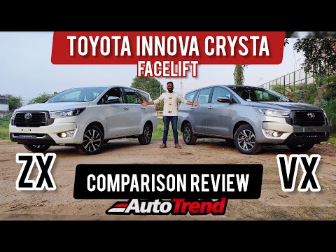 First on YouTube! 2023 Innova Crysta Facelift VX vs ZX | Comparison Review | #TeamAutoTrend