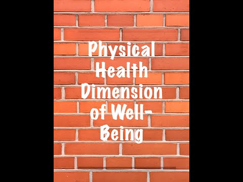Physical Health Dimension of Well-Being