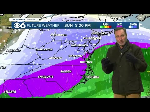 Live Replay: A look at the major winter storm that could bring heavy snow to Virginia this weekend