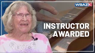 Dulcimer Instructor awarded for her dedication