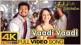 Sachien Tamil Movie Songs | Vaadi Vaadi Full Video Song 4K | Vijay | Genelia | DSP | Santhanam