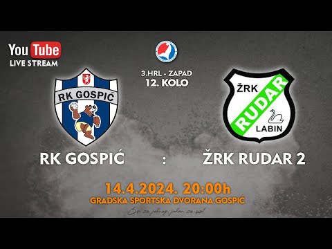 23-24 [Ž] RK Gospić - RK Rudar 2 - 3. HRL-ZAPAD - 12. kolo (14.04.2024.)