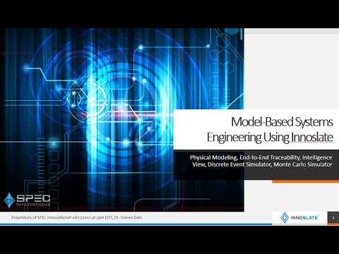 Model Based Systems Engineering Using Innoslate
