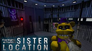 GMOD VR: Exploring rp_Sister_Location (FNaF Animatronic Warehouse/Secrets)