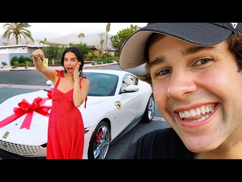 SHE FINALLY GOT HER DREAM FERRARI!!