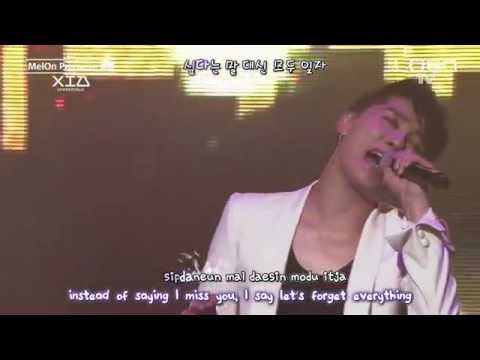 Xia Junsu 김준수 - Sorry 미안 live [eng + rom + hangul + karaoke sub]