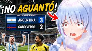 ¡Pekora NO SOPORTÓ este PARTIDAZO de Argentina! 🇦🇷😂