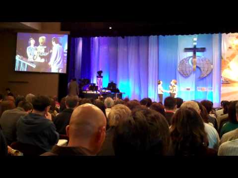 Cindy anointing new missionary at ROLCC 06 26 2011 ROLCC