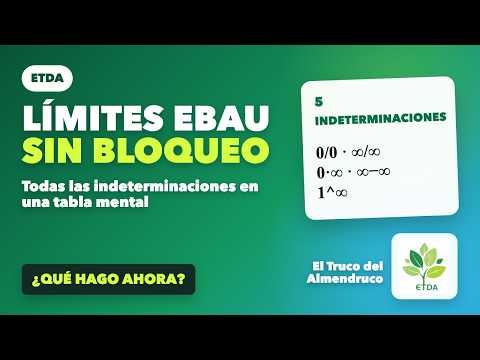 Límites EBAU 🧠 Todas las Indeterminaciones RESUELTAS | Paso a paso Matemáticas