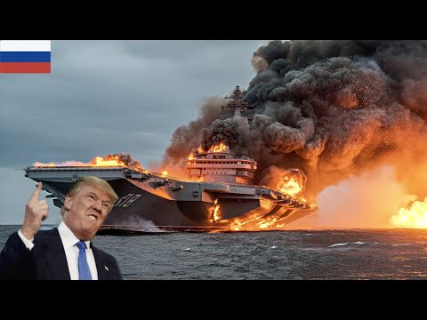 13 Minutes Ago! A Russian Aircraft Carrier Carrying 3,000 Ammunition Was Destroyed by US F-16s!