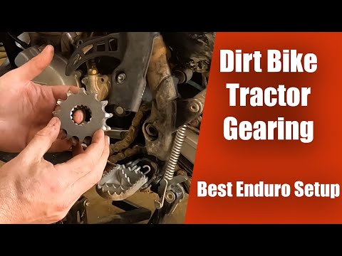 Installing a 12 Tooth Sprocket on your dirt bike improves enduro gear ratios | mad tractor power
