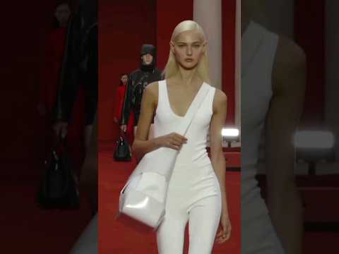 IN WHITE! Valeria Buldini at the Ferragamo Spring/Summer 2023 show in Milan (September 2022)