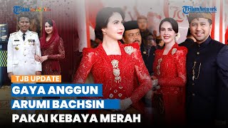 Tak Tenteng Tas Branded, Gaya Arumi Bachsin Pakai Kebaya Merah Disorot, Dipuji Cantik bak Bidadari