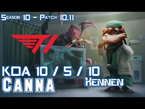 T1 Canna KENNEN vs SYLAS Top - Patch 10.11 KR Ranked