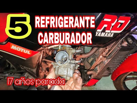 #5 RESCATE YAMAHA RD Quitar refrigerante, carburador y cómo funciona bomba de aceite 17 años parada