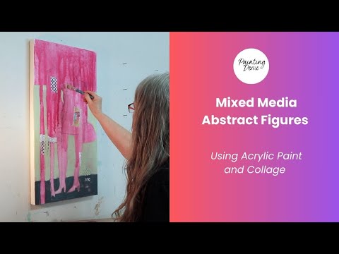 116 How To Create Abstract Figures with Acrylic and Collage