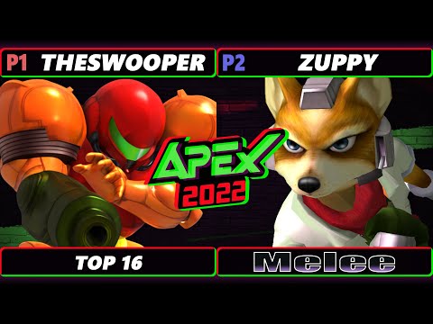 Apex 2022 - Zuppy (Fox) Vs. TheSWOOPER (Samus) SSBM Melee Tournament