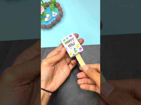 Diy Holi pop up craft for kids #holi #kidsvideo #shorts #craft #diy #shortfeed