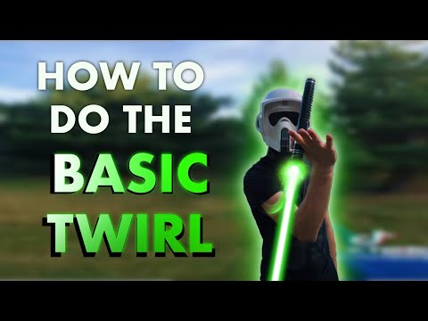 How to BASIC TWIRL- Lightsaber spin tutorial-