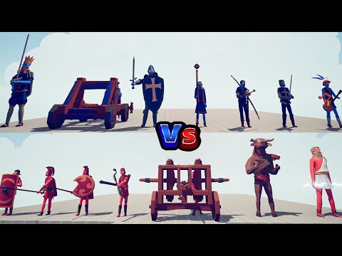 MEDIEVAL Team Vs ANCIENT Team - Totally Accurate Battle Simulator | TABS