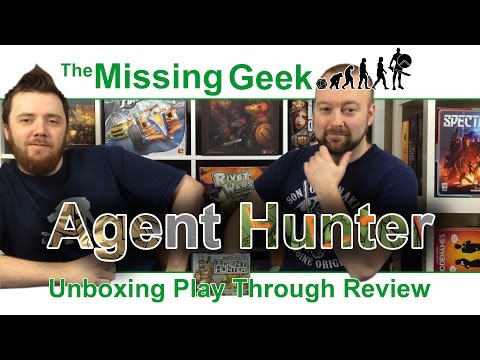 Agent Hunter Unboxing, Play Through and Review | The Missing Geek 
