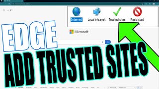 Microsoft Edge Add Website To Trusted Sites In Windows 11