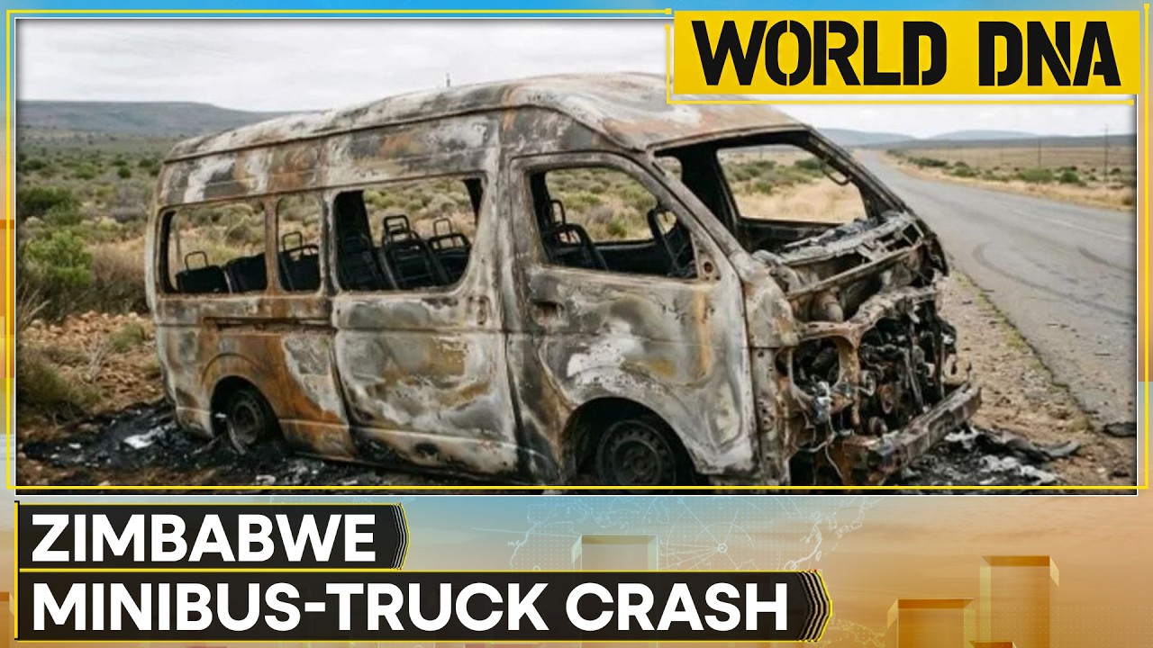 Zimbabwe: Churchgoers' Van Bursts Into Flames After Head-On Impact, 27 Dead | World DNA | WION