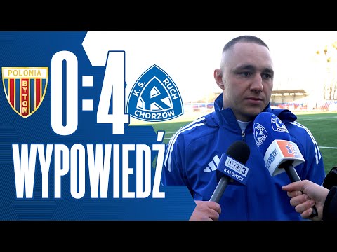 Daniel Szczepan po sparingu Polonia Bytom 0-4 Ruch Chorzów (21.01.2026)