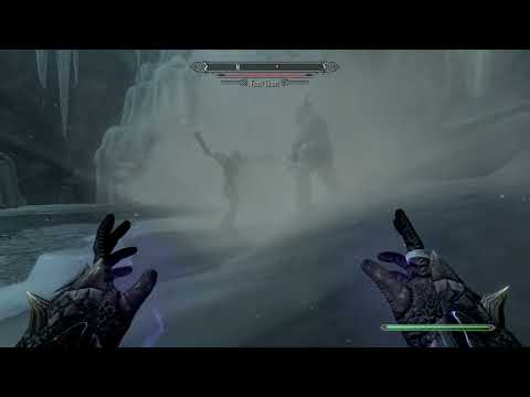 Skyrim_ Bone Colossus vs Frost giant.