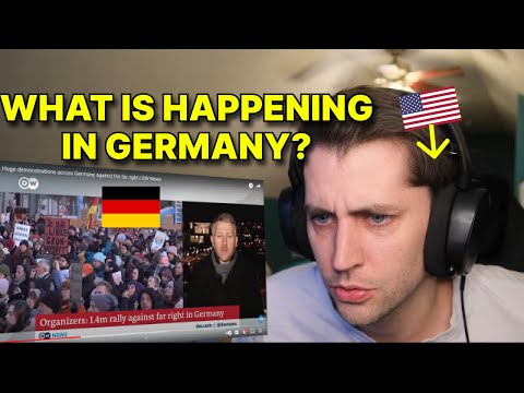 American reacts to MASSIVE PROTESTS IN GERMANY