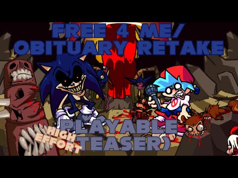 Free 4 Me/Obituary Retake Playable (High Effort) [TEASER] - FNF: RodentRap/Sonic Legacy