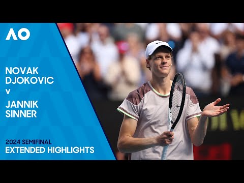 Novak Djokovic v Jannik Sinner Extended Highlights | Australian Open 2024 Semifinal