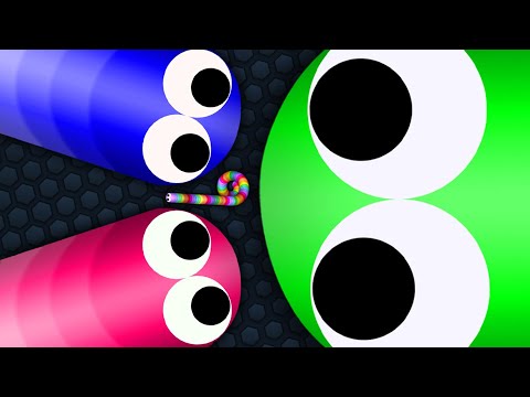Slither.io Tiny Pro Snake vs Giant Noob Snakes - Epic Slitherio Gameplay
